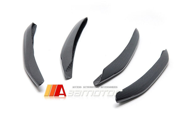 Carbon Fiber Front Fog Light Exterior Cover Trims Set fits 2022-2024 Mercedes W206 C-Class AMG