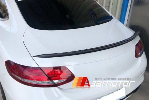 3AMOTOR Pre-Painted ED1 Style Rear Trunk Spoiler Wing fits 2017-2023 Mercedes C205 C-Class Coupe