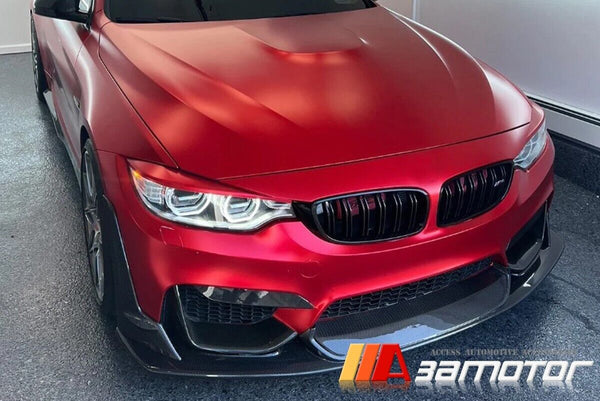 Carbon Fiber LA Style Front Bumper Lip Spoiler fits 2015-2020 BMW F80 M3 / F82 F83 M4