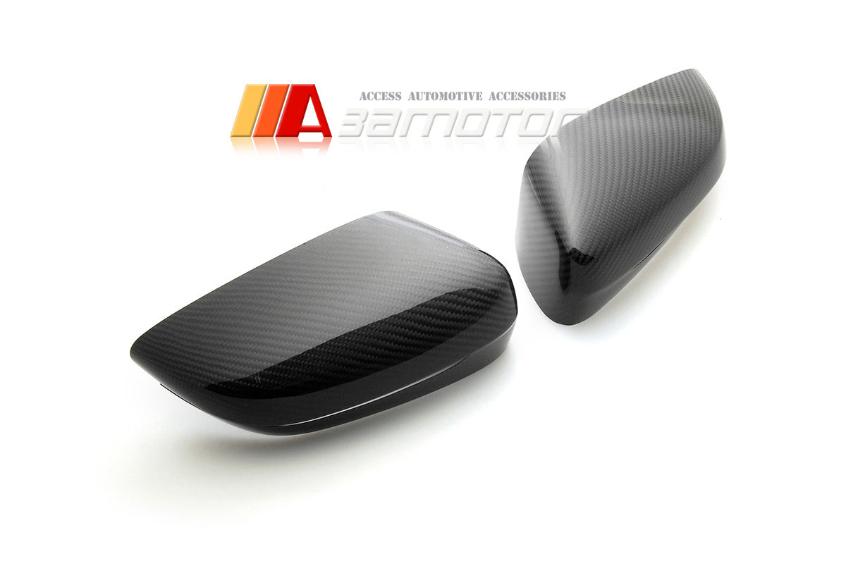 Dry Carbon Fiber Door Side Mirror Covers Set fit for 2019-2026 BMW G20 G30 3 5 Series LHD