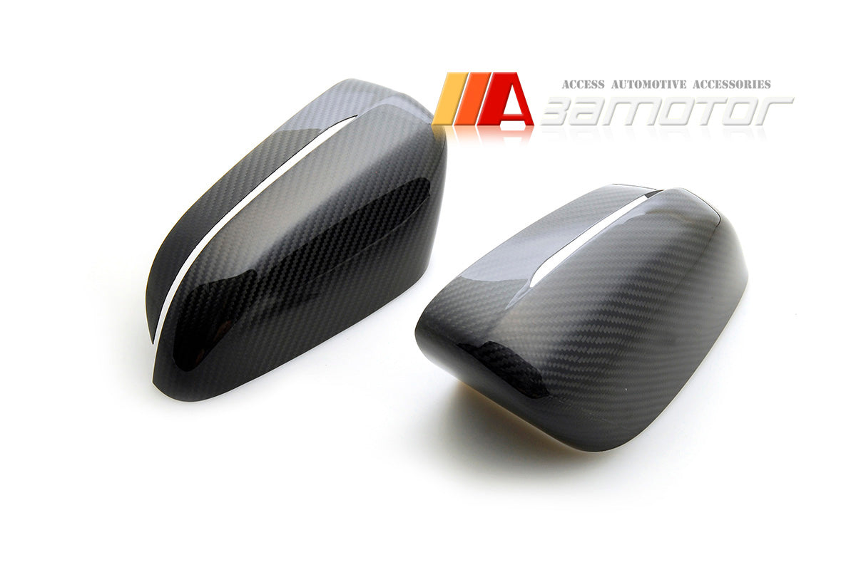 Dry Carbon Fiber Door Side Mirror Covers Set fit for 2019-2026 BMW G20 G30 3 5 Series LHD