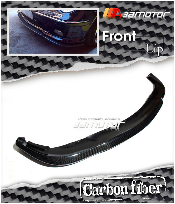 Carbon Fiber Front Bumper Lip Spoiler fit for 2000-2007 Mercedes W203 C-Class AMG