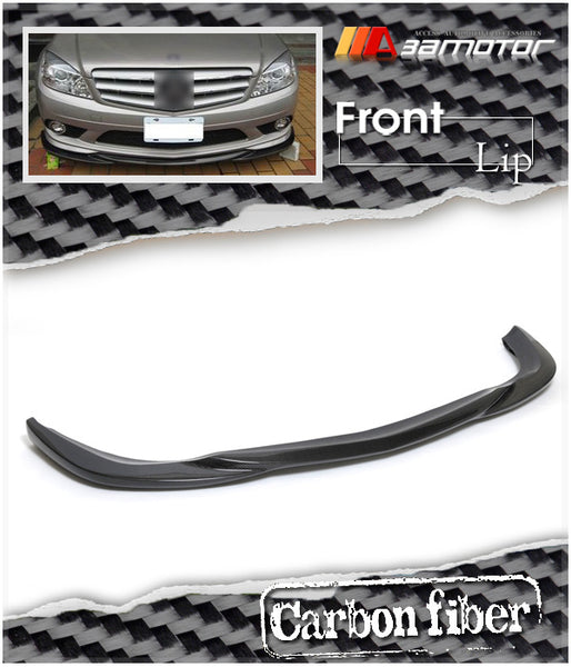 Carbon Fiber Front Bumper Lip Spoiler fit for 2004-2010 Mercedes W219 CLS55 / CLS63 AMG