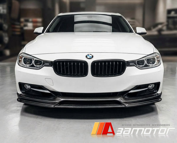 Carbon Fiber 3D Front Bumper Lip Spoiler fit for 2012-2015 BMW F30 / F31 Pre-LCI 3-Series