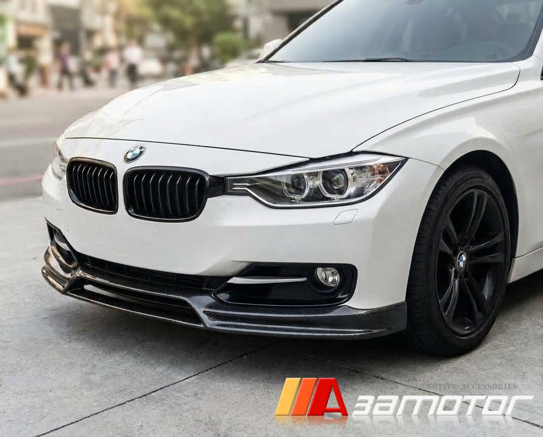 Carbon Fiber 3D Front Bumper Lip Spoiler fit for 2012-2015 BMW F30 / F31 Pre-LCI 3-Series
