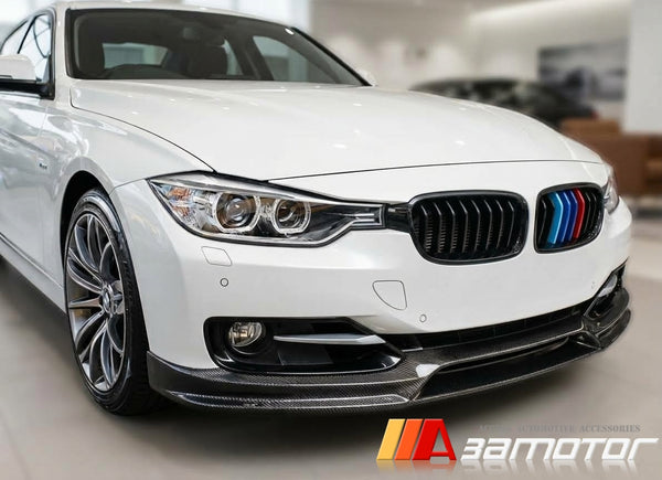 Carbon Fiber 3D Front Bumper Lip Spoiler fit for 2012-2015 BMW F30 / F31 Pre-LCI 3-Series