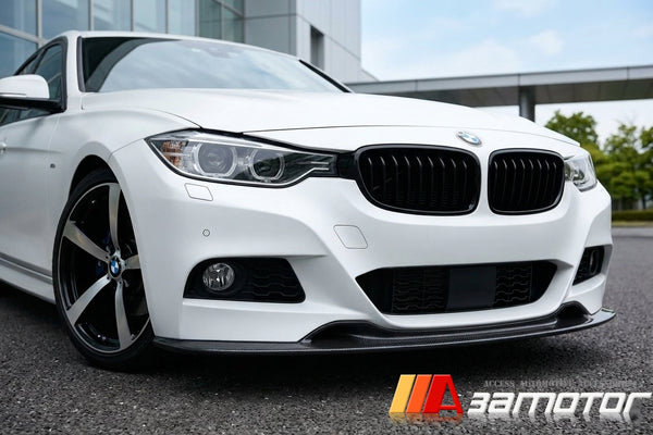 Carbon Fiber Front Bumper Lip Spoiler fit for 2014-2019 BMW F34 3-Series GT M Sport