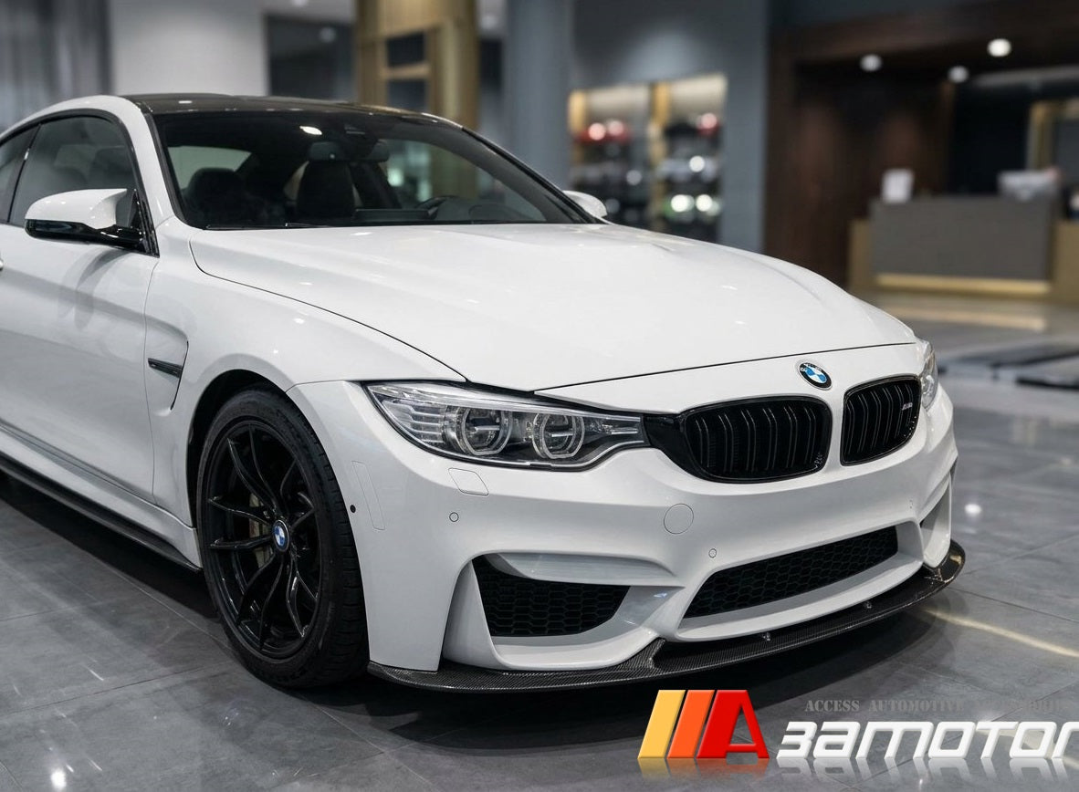 Carbon Fiber 3D Front Bumper Lip Spoiler fit for 2015-2020 BMW F80 M3 / F82 F83 M4