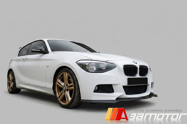 Carbon Fiber R Front Lip Spoiler fit for 2012-2014 BMW F20 / F21 1-Series Pre-LCI Bumper