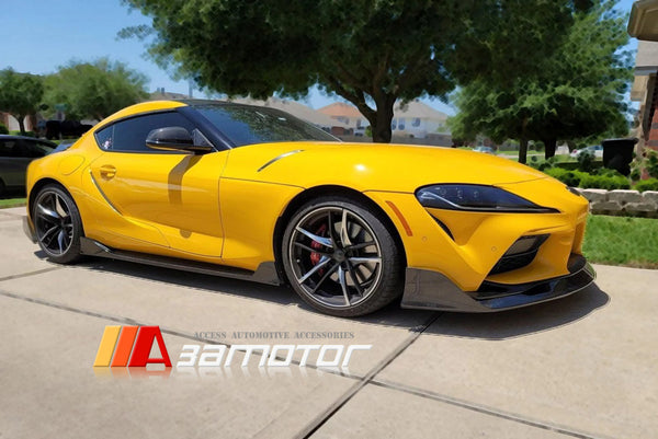 Carbon Fiber Front Bumper Spoiler Lip fit for 2020-2026 Toyota Supra GR A90 / A91 MK5