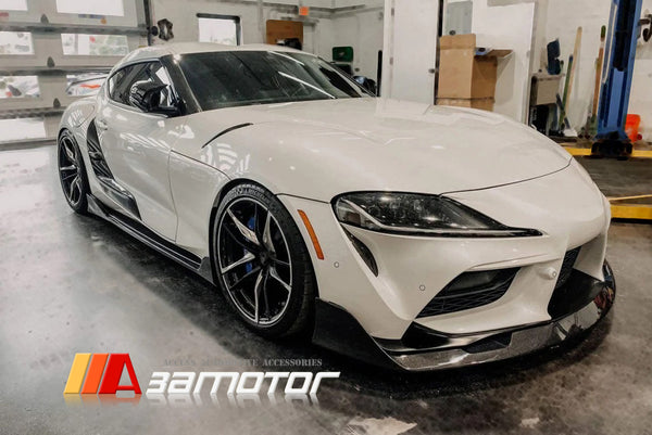 Carbon Fiber Front Bumper Spoiler Lip fit for 2020-2026 Toyota Supra GR A90 / A91 MK5