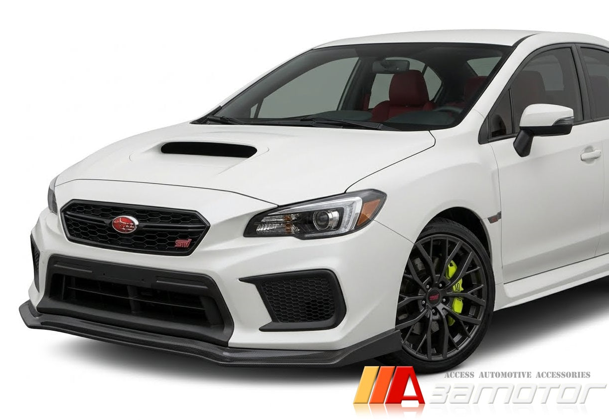 Carbon Fiber CS Front Bumper Lip Spoiler fit for 2018-2021 Subaru WRX / WRX STI