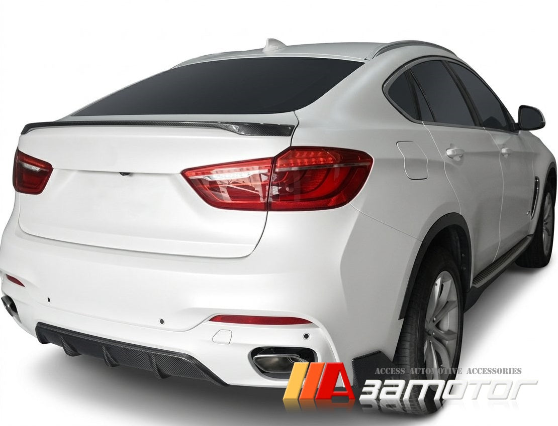 Carbon Fiber Rear Trunk Spoiler Wing fits BMW 2014-2019 F16 X6 / F86 X6M SUV