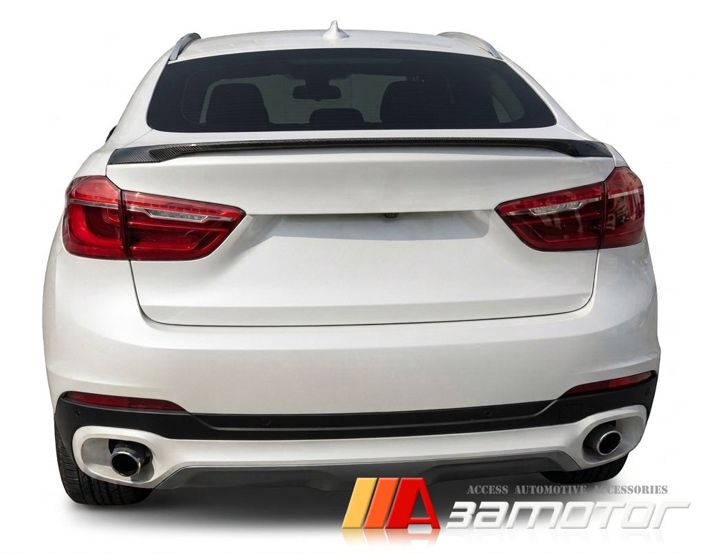 Carbon Fiber Rear Trunk Spoiler Wing fits BMW 2014-2019 F16 X6 / F86 X6M SUV