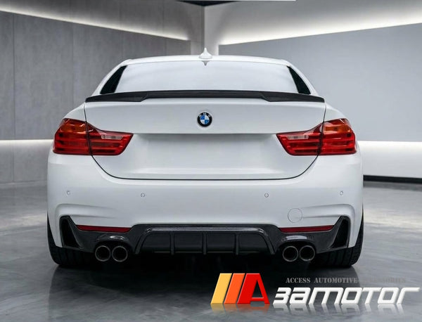 Carbon Fiber P Rear Trunk Spoiler Wing fits 2014-2020 BMW F36 4-Series Gran Coupe