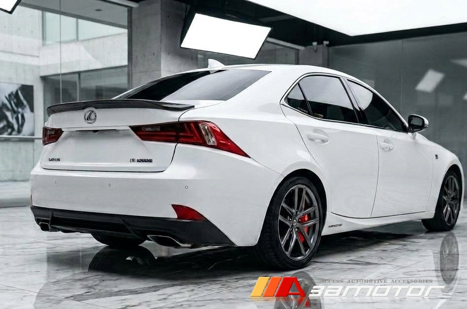 Carbon Fiber Rear Trunk Spoiler Wing fits 2014-2020 Lexus IS Sedan XE30