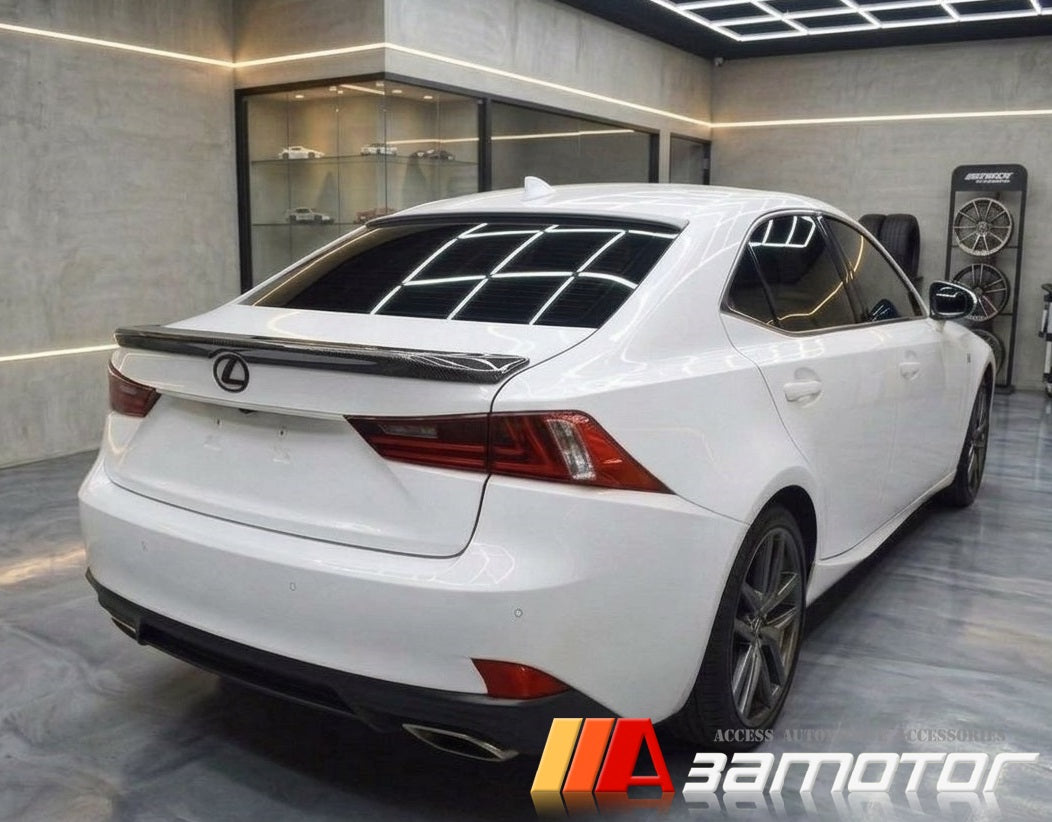 Carbon Fiber Rear Trunk Spoiler Wing fits 2014-2020 Lexus IS Sedan XE30