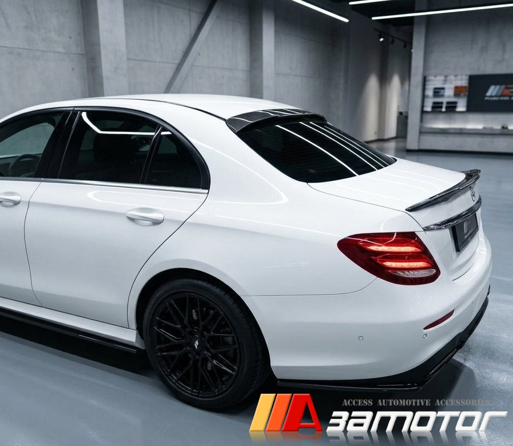 Carbon Fiber Rear Window Roof Spoiler fits 2017-2023 Mercedes W213 E-Class Sedan