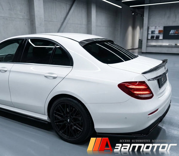 Carbon Fiber Rear Window Roof Spoiler fits 2017-2023 Mercedes W213 E-Class Sedan