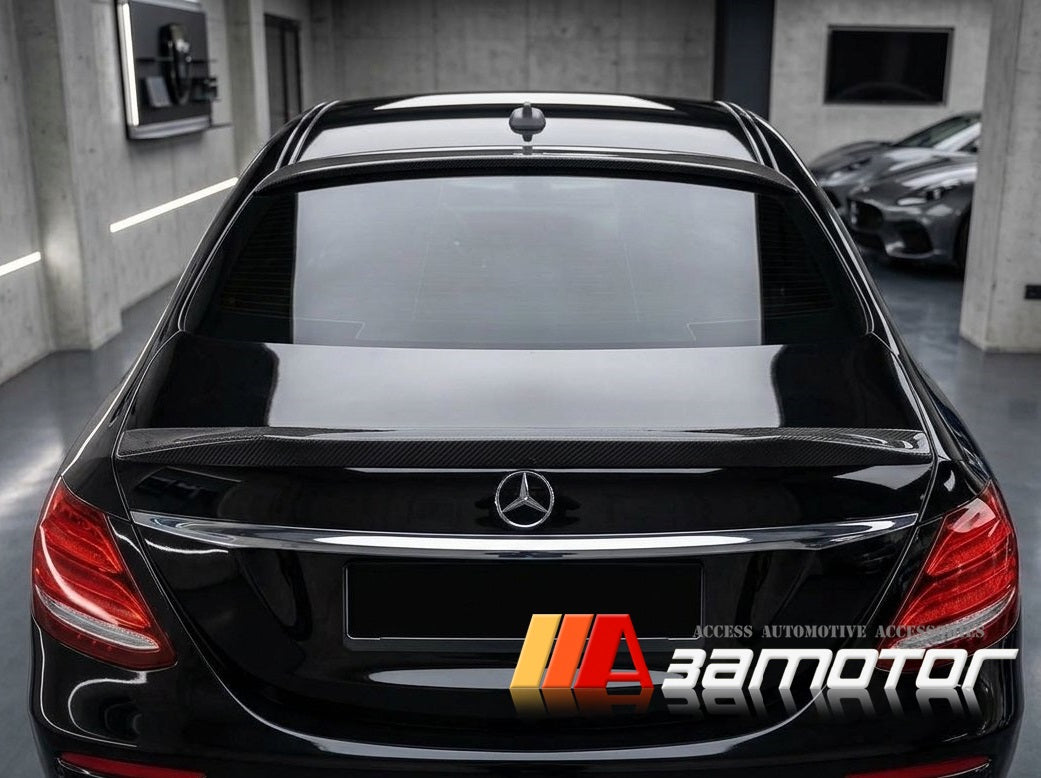 Carbon Fiber Rear Window Roof Spoiler fits 2017-2023 Mercedes W213 E-Class Sedan