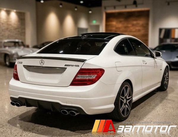 Carbon Fiber Rear Trunk Spoiler fits 2011-2015 Mercedes C204 C-Class Coupe