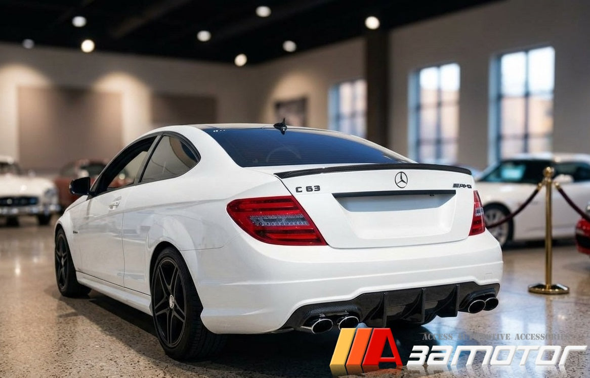Carbon Fiber Rear Trunk Spoiler fits 2011-2015 Mercedes C204 C-Class Coupe