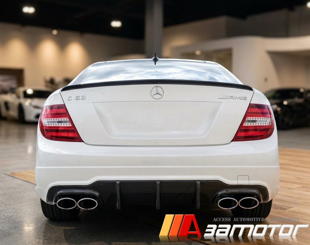 Carbon Fiber Rear Trunk Spoiler fits 2011-2015 Mercedes C204 C-Class Coupe