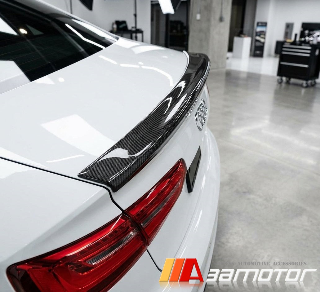 Carbon Fiber Rear Trunk Spoiler Wing fits 2012-2018 Audi A6 C7 Sedan