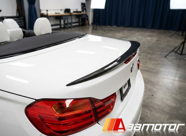 Carbon Fiber Rear Trunk Spoiler Wing fits 2014-2020 BMW F33 4-Series / F83 M4 Convertible