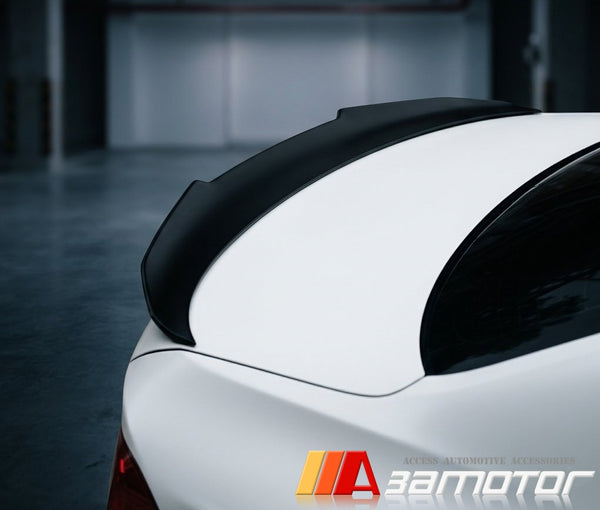 Painted Rear Trunk Spoiler Wing #668 Jet Black fit for 2006-2011 BMW E90 3-Series Sedan