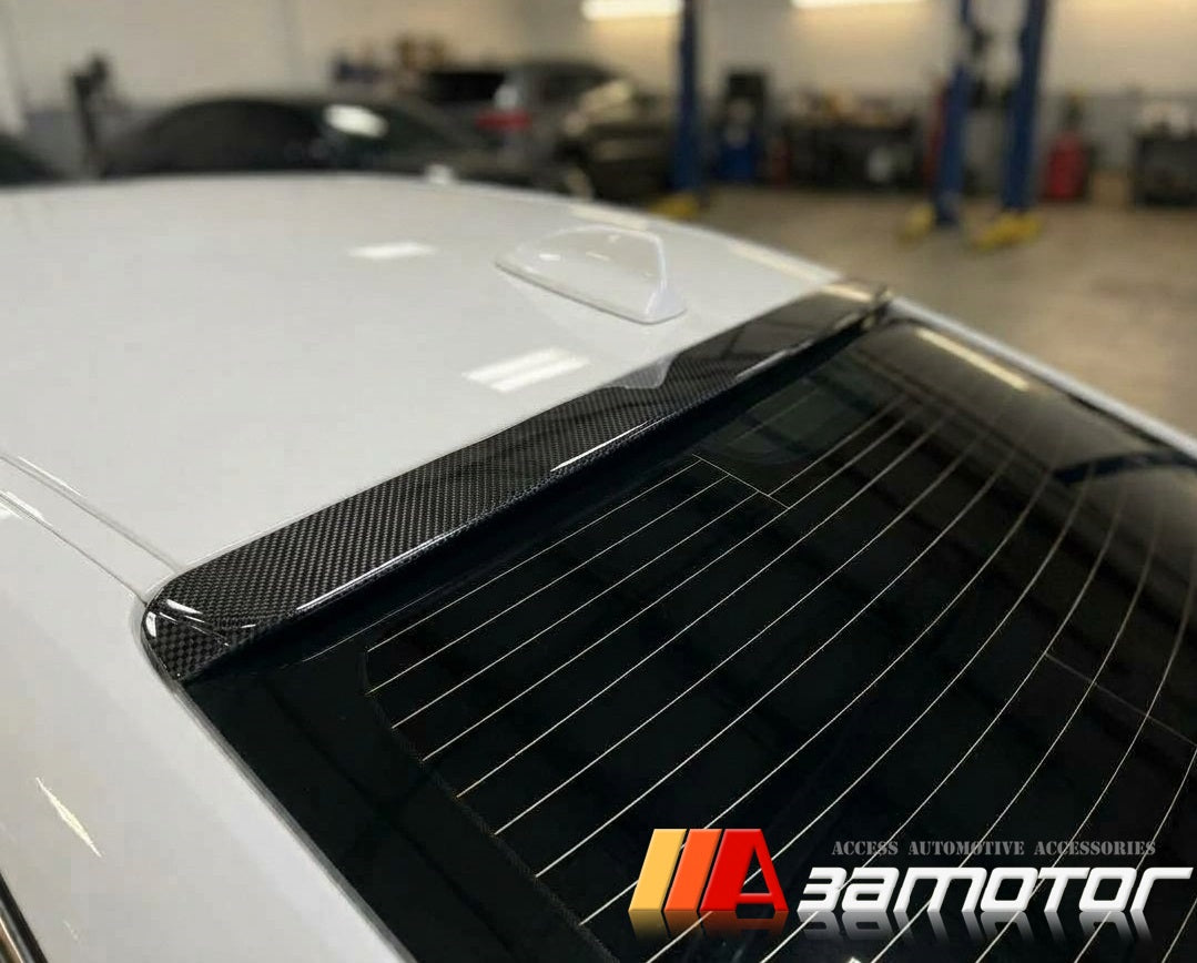 Carbon Fiber Roof Spoiler fits 1999-2005 BMW E46 3-Series Sedan