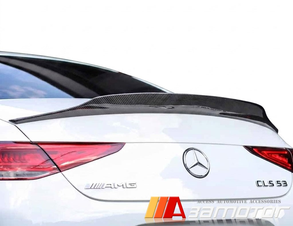 Carbon Fiber Rear Trunk Spoiler Wing fit for 2019-2023 Mercedes C257 CLS-Class Sedan