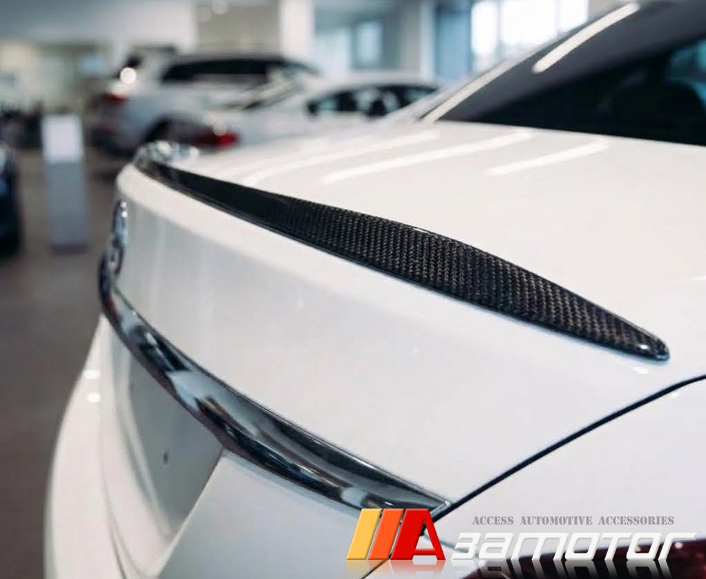 Carbon Fiber Rear Trunk Spoiler Wing C63 Style fits 2022-2026 Mercedes W206 C-Class Sedan