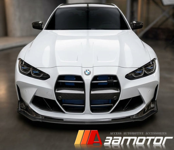Dry Carbon Fiber Front Kidney Grilles Set fit for 2021-2026 BMW G80 M3 / G82 G83 M4