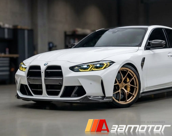 Dry Carbon Fiber Front Kidney Grilles Set fit for 2021-2026 BMW G80 M3 / G82 G83 M4