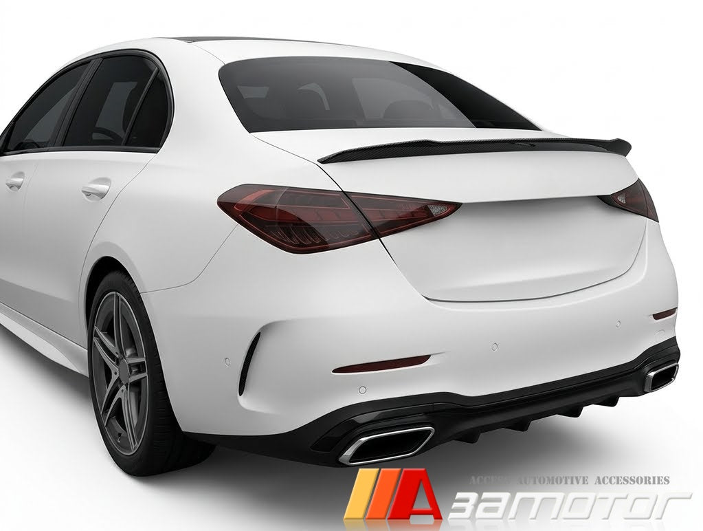Carbon Fiber V Rear Trunk Spoiler Wing fit for 2022-2026 Mercedes W206 C-Class Sedan