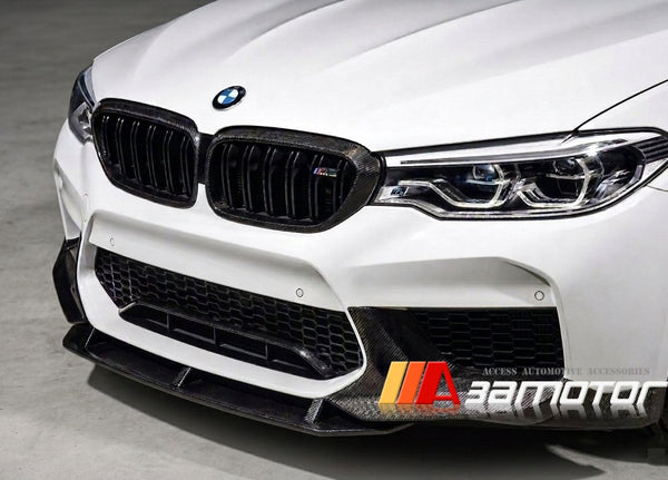 Carbon Fiber MP Front Bumper Center Front Lip fit for 2018-2020 BMW F90 Pre-LCI M5