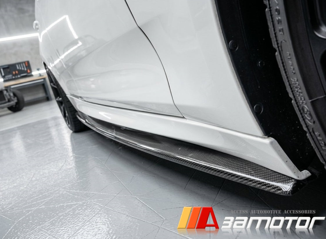Carbon Fiber Side Skirt Extensions Set fit for 2012-2019 BMW F34 3-Series GT M Sport