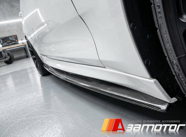Carbon Fiber Side Skirt Extensions Set fit for 2012-2019 BMW F34 3-Series GT M Sport