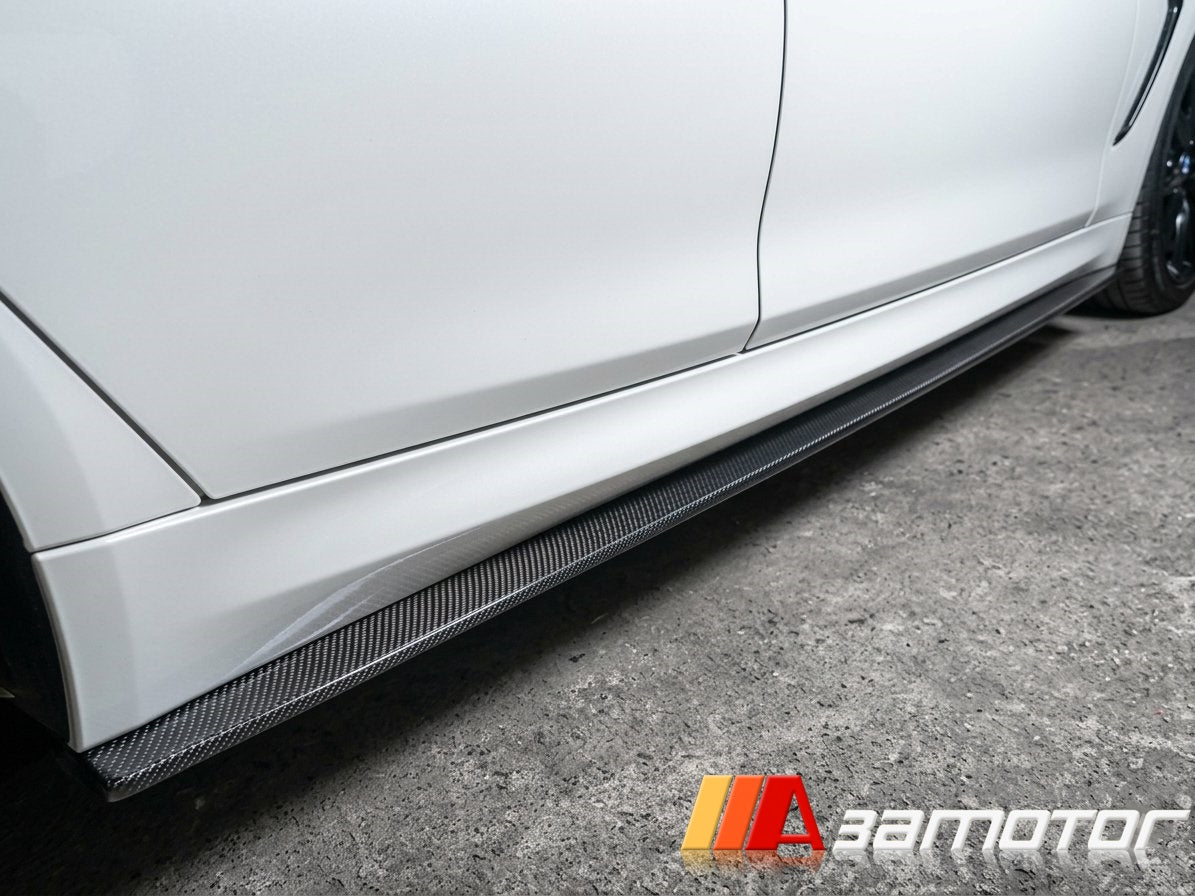 Carbon Fiber Side Skirt Extensions Set fit for 2012-2019 BMW F34 3-Series GT M Sport