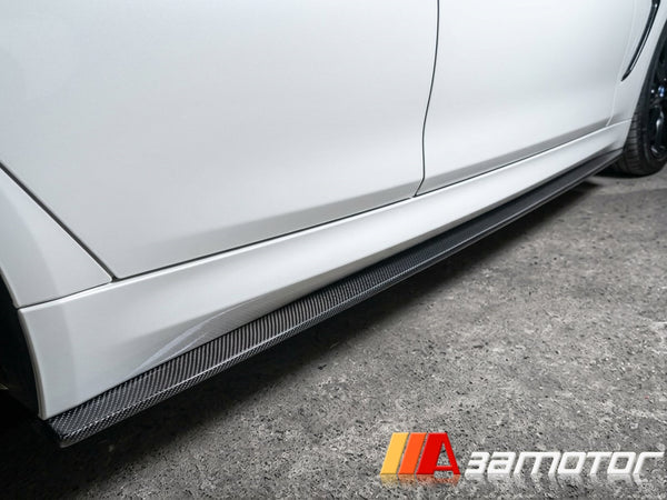 Carbon Fiber Side Skirt Extensions Set fit for 2012-2019 BMW F34 3-Series GT M Sport