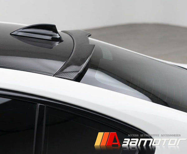 Carbon Fiber Roof Window Spoiler V Style fits 2014-2020 BMW F82 M4 / F32 4-Series
