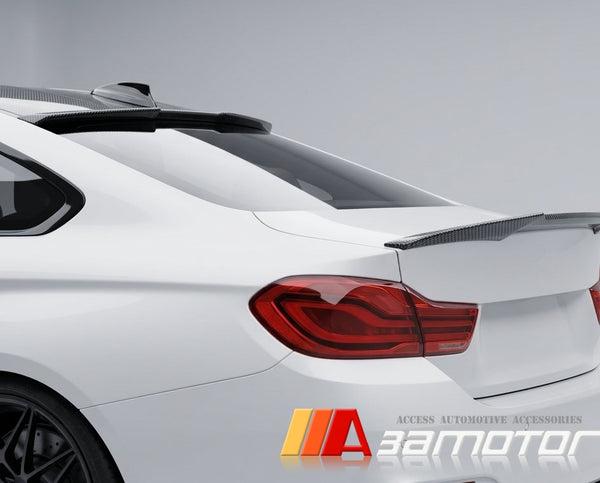 Carbon Fiber Roof Window Spoiler V Style fits 2014-2020 BMW F82 M4 / F32 4-Series