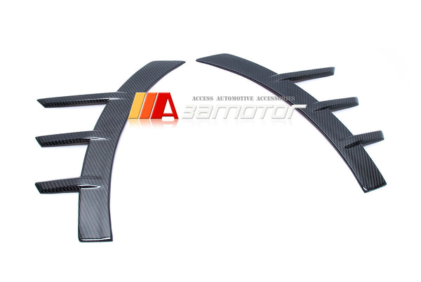 3AMOTOR Dry Carbon Fiber Front Fender Side Arch Trim Set fits 2022-2025 G87 M2