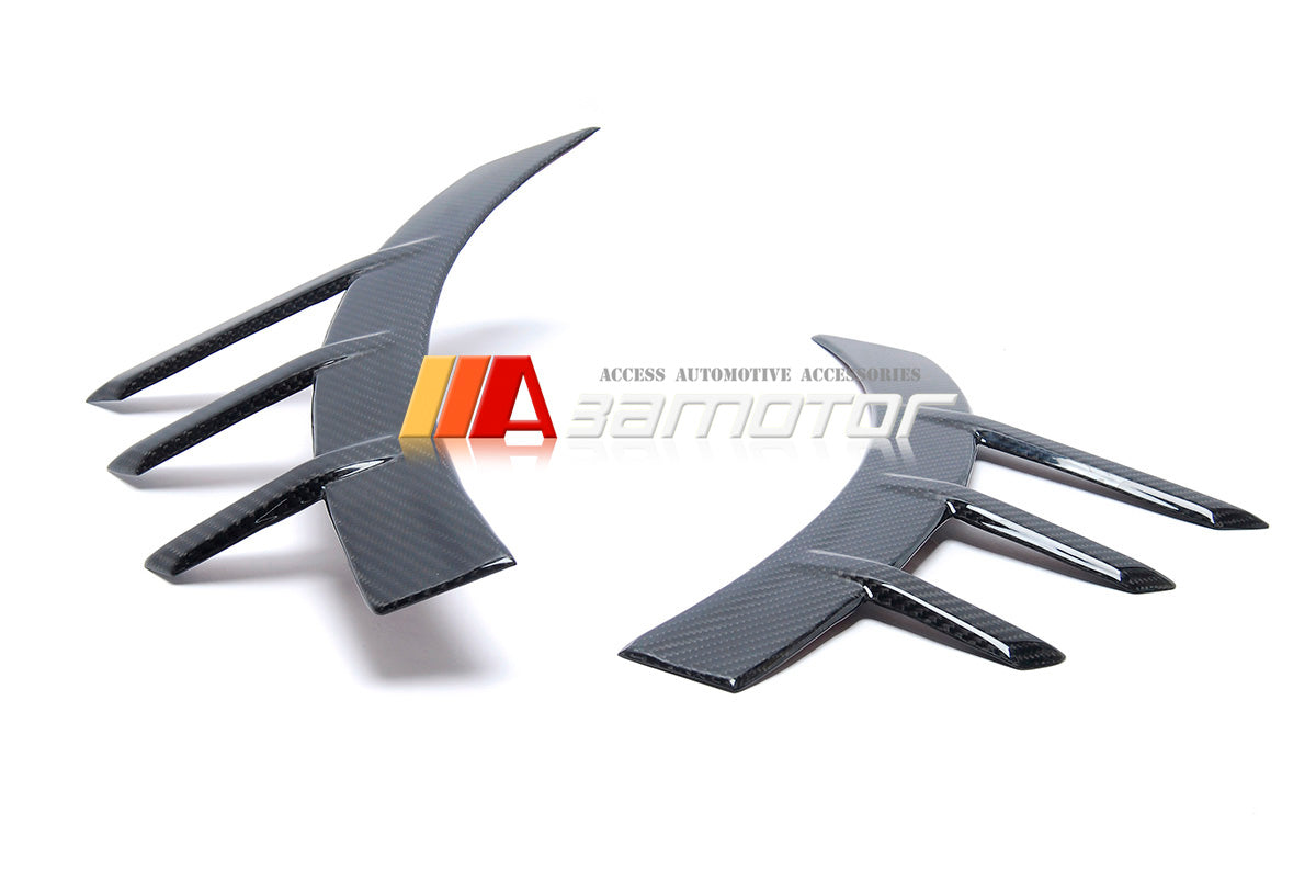 3AMOTOR Dry Carbon Fiber Front Fender Side Arch Trim Set fits 2022-2025 G87 M2