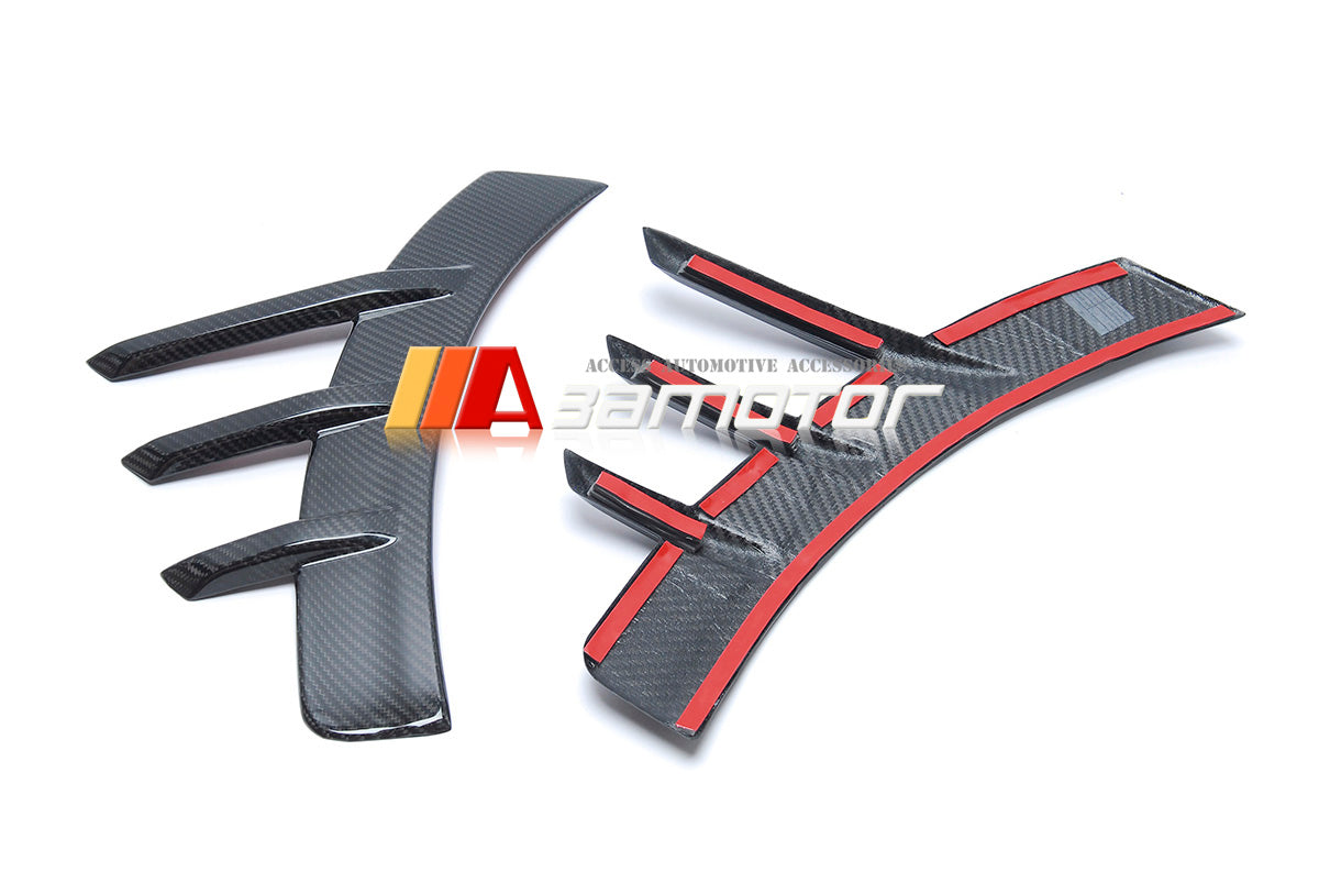 3AMOTOR Dry Carbon Fiber Rear Fender Side Arch Trim Set fits 2022-2025 G87 M2