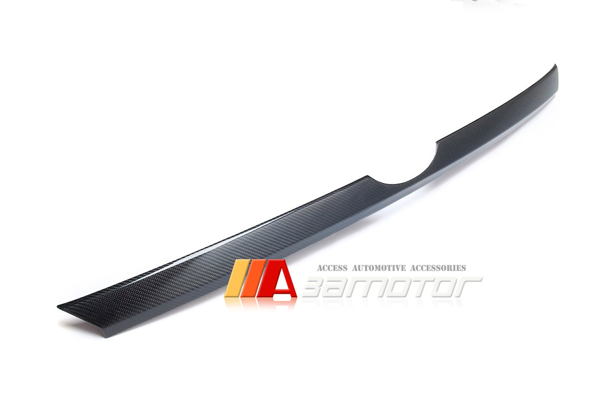 3AMOTOR Dry Carbon Fiber Rear Trunk Lid Garnish Cover Trim fits 2022-2025 Subaru WRX VB S4