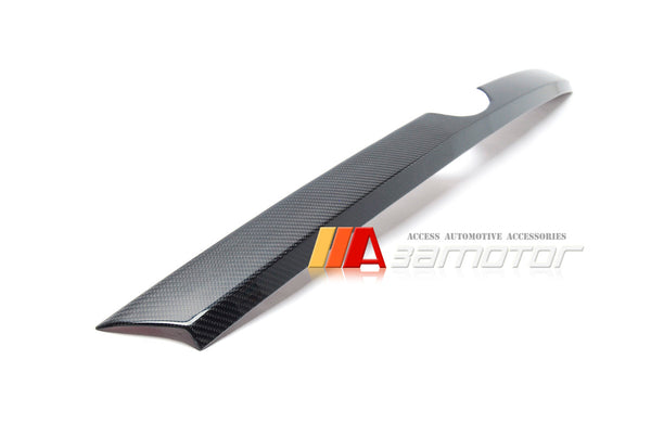 3AMOTOR Dry Carbon Fiber Rear Trunk Lid Garnish Cover Trim fits 2022-2025 Subaru WRX VB S4