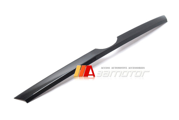 3AMOTOR Dry Carbon Fiber Rear Trunk Lid Garnish Cover Trim fits 2022-2025 Subaru WRX VB S4