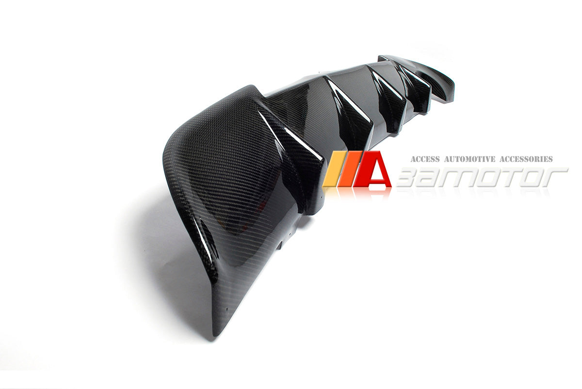 3AMOTOR Carbon Fiber Rear Bumper Diffuser fits 2006-2007 Mitsubishi Lancer Evolution IX EVO 9